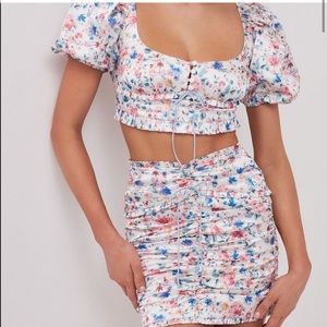2 PIECE FLL Juliet Top & Mini Skirt set